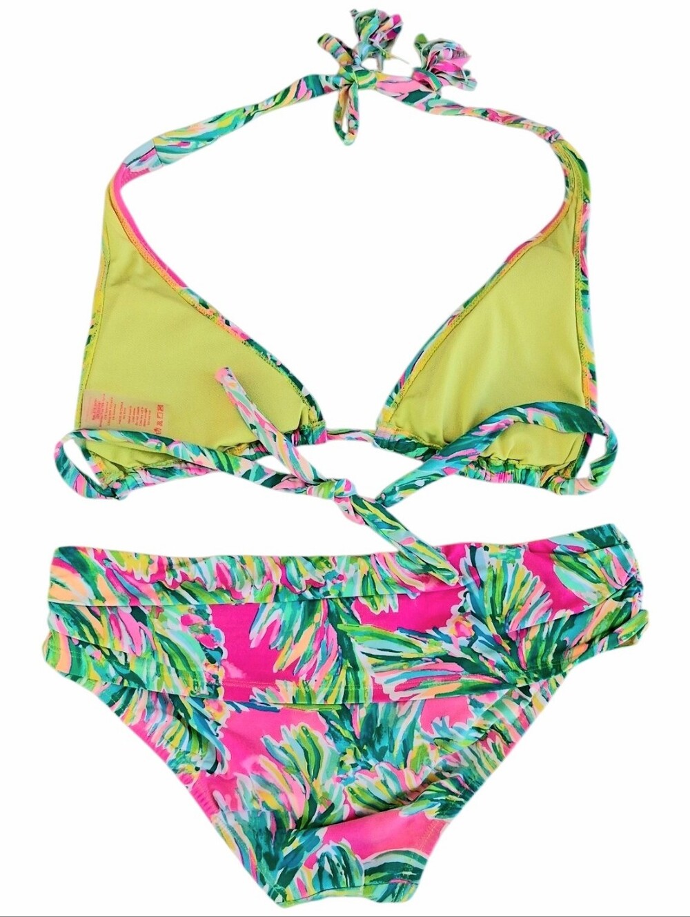 Lilly Pulitzer Bikini Swimsuit Set Multi Shady Lady Top 4 Bottoms 6 - Picture 3 of 11